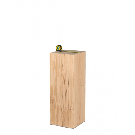 oak wood plinth sanded