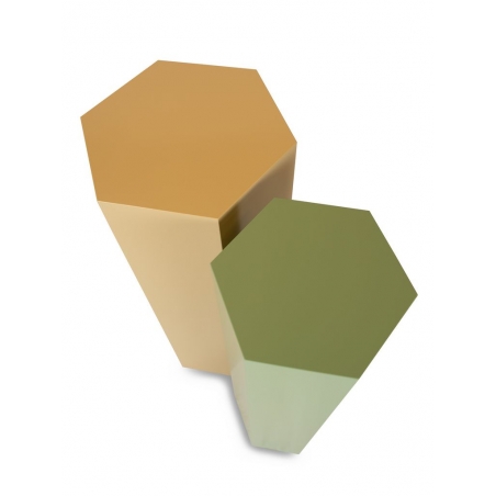 Hexagon plinth, colored