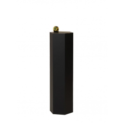 Hexagon plinth, black
