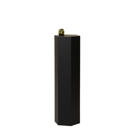 Hexagon plinth, black