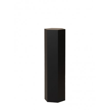 Hexagon plinth, black