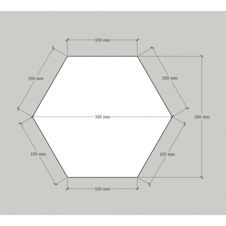 Hexagon plinth, colored