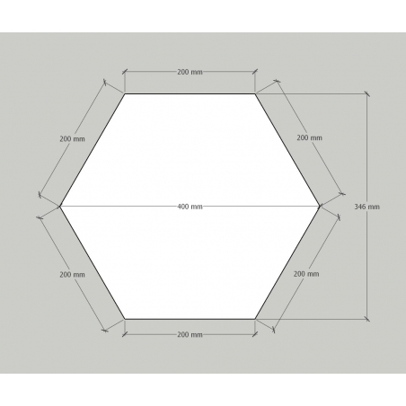 Hexagon plinth, colored