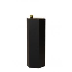 Hexagon plinth, black