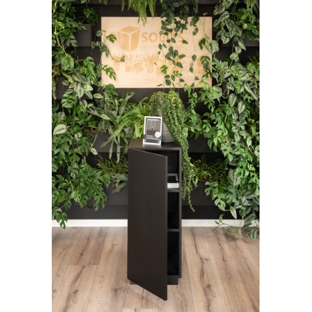 Black Oak Veneer Cabinet plinth