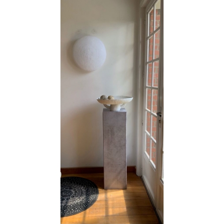 cardboard plinth concrete look
