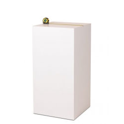 Plain MDF pedestal | exhition plinth unpainted
