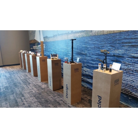 Plain MDF pedestal | exhition plinth unpainted