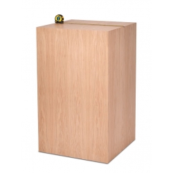 Oakwood veneer plinth