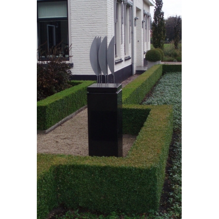 granite plinth, mitred