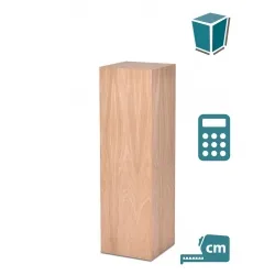 Oakwood veneer plinth