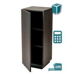 Black Oak Veneer Cabinet plinth