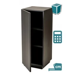 Black Oak Veneer Cabinet plinth