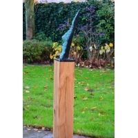 oak wood plinth sanded