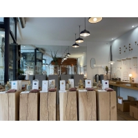 oak wood plinth sanded