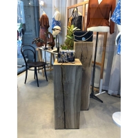 oak wood plinth sanded