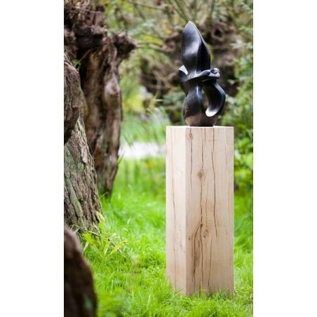 oak wood plinth sanded