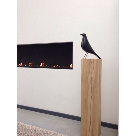 oak wood plinth sanded