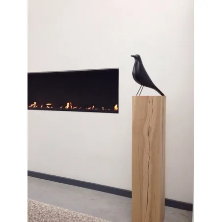 oak wood plinth sanded