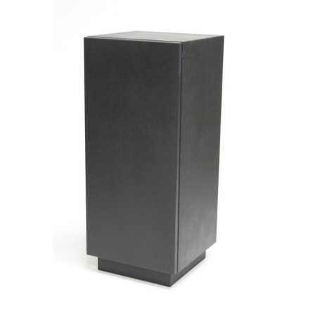 cabinet and storage plinth black high gloss, 40 x 40 x 100 cm (LxWxH)