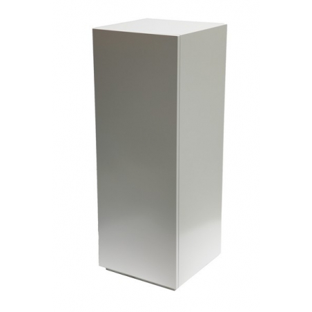 cabinet and storage plinth white high gloss, 30 x 30 x 100 cm (LxWxH)