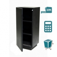 cabinet and storage plinth black high gloss, bespoke