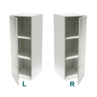 cabinet and storage plinth white high gloss, 30 x 30 x 100 cm (LxWxH)