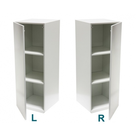 cabinet and storage plinth white high gloss, 40 x 40 x 100 cm (LxWxH)