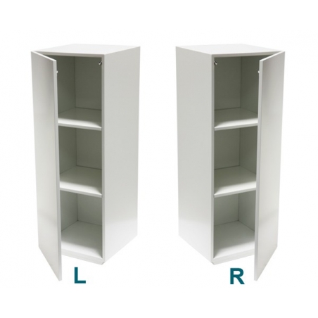 cabinet and storage plinth white high gloss, 50 x 50 x 100 cm (LxWxH)