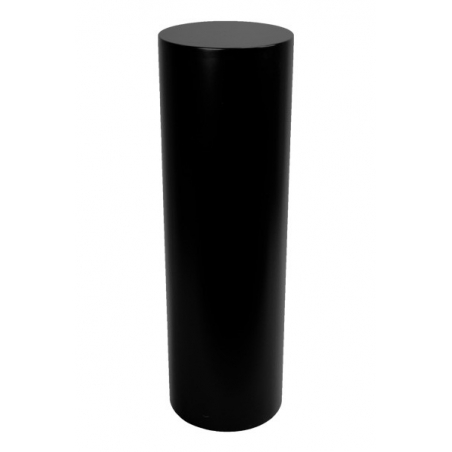 circular plinth, black, 20 x 20 x 100 cm (LxWxH)