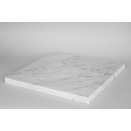 White Marble Top (Carrara, 20mm), 30 x 30 cm