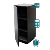 cabinet and storage plinth black matt