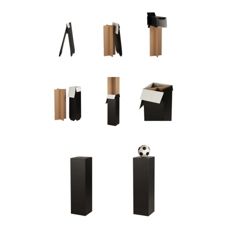 Cardboard plinth black