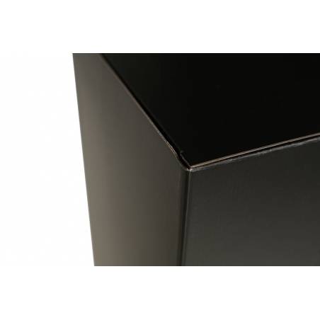 Cardboard plinth black