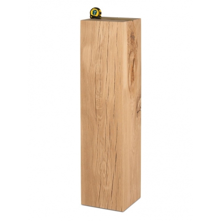 oak wood plinth sanded
