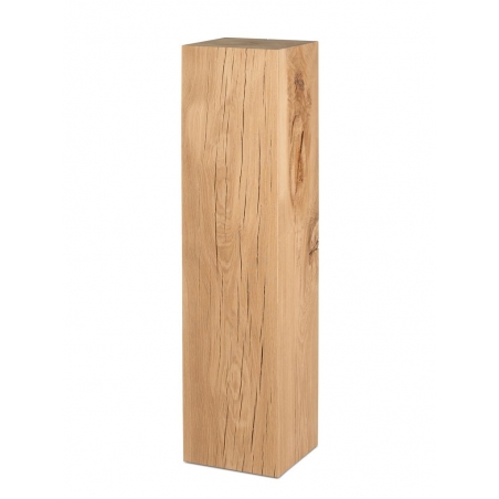 oak wood plinth sanded