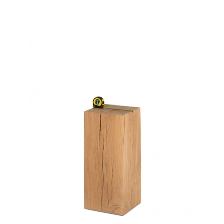 oak wood plinth sanded