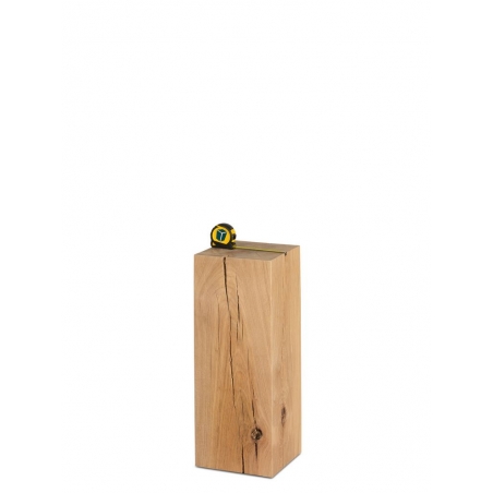 oak wood plinth sanded