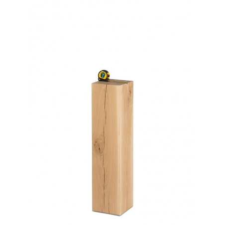 oak wood plinth sanded