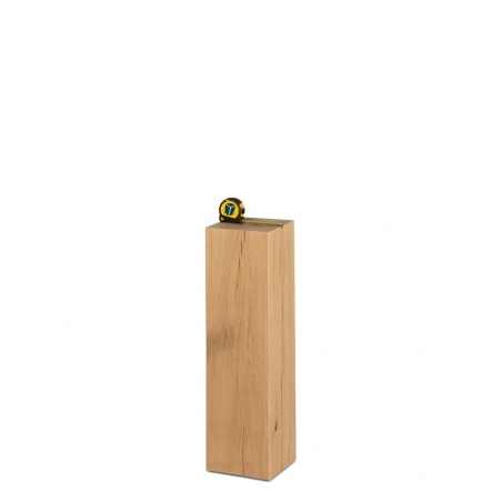 oak wood plinth sanded