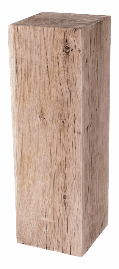 oak wood plinth sanded