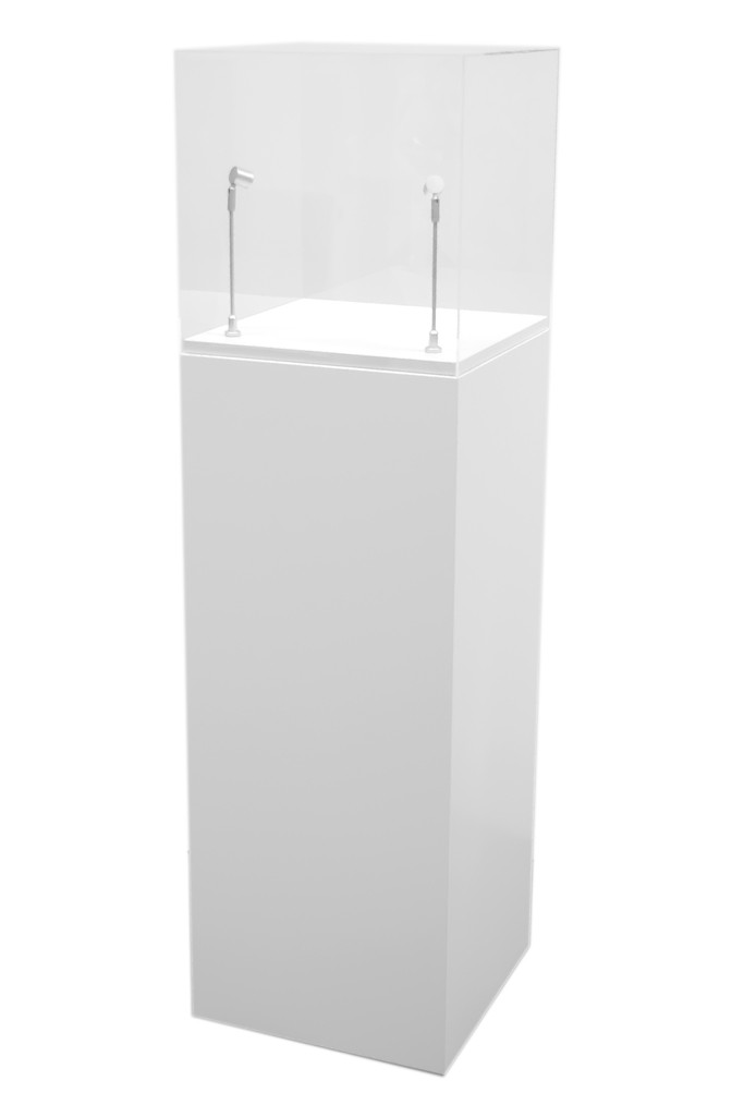 Plinth white + cover + LED - combo