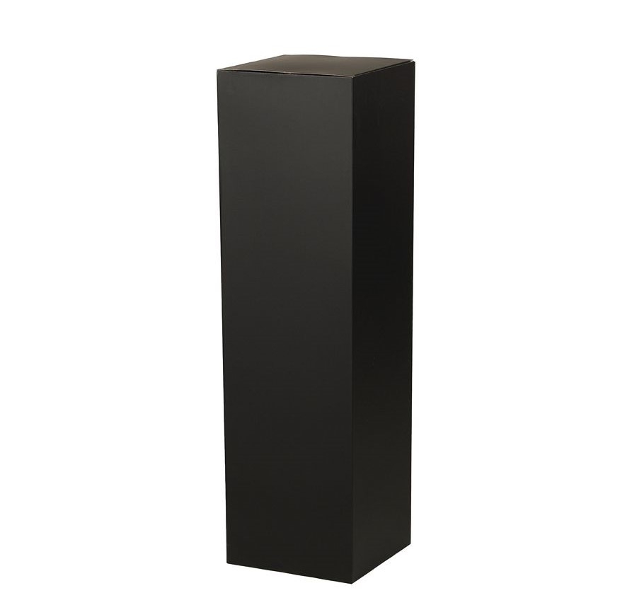 Cardboard plinth black